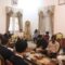 SAMBUTAN : Wakil Bupati Sukabumi, Andreas saat menerima kunjungan delegasi dari University of Gyeongnam Namhae, Korea Selatan, di Gedung Negara Pendopo Sukabumi, tepatnya di ruas Jalan Raya Ahmad Yani, Kecamatan Warudoyong, Kota Sukabumi pada Selasa (24/06).(FOTO : UNTUK RADAR SUKABUMI)