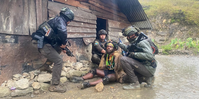 Penangkapan Male Telenggen di Puncak Jaya, Papua Pegunungan/Ist