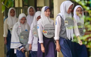 Kegiatan MPLS Panca Waluya diikuti murid baru berjalan lancar. (foto: Ist/Disdik Jabar)