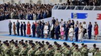 Moment Presiden Prabowo Saksikan Kontingen TNI di parade Hari Bastille Paris