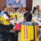 Petugas Dishub Kabupaten Sukabumi, bersama Polres Sukabumi saat rapat koordinasi dengan Kementerian PUPR perihal sosialisasi kebijakan Zero ODOL kepada para pelaku usaha transportasi dan penyedia jasa konstruksi.