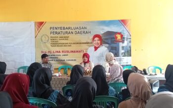 Anggota DPRD Provinsi Jawa Barat dari Fraksi Gerindra, Lina Ruslinawati, kembali melaksanakan kegiatan penyebarluasan Peraturan Daerah (Perda) Provinsi Jawa Barat Nomor 2 Tahun 2023