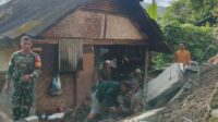 Penampakan TPT Roboh di Cikakak Sukabumi, Dua Keluarga Mengungsi