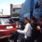 Suasana padat merayap di ruas Jalan Raya arteri Cicurug, Kabupaten Sukabumi.