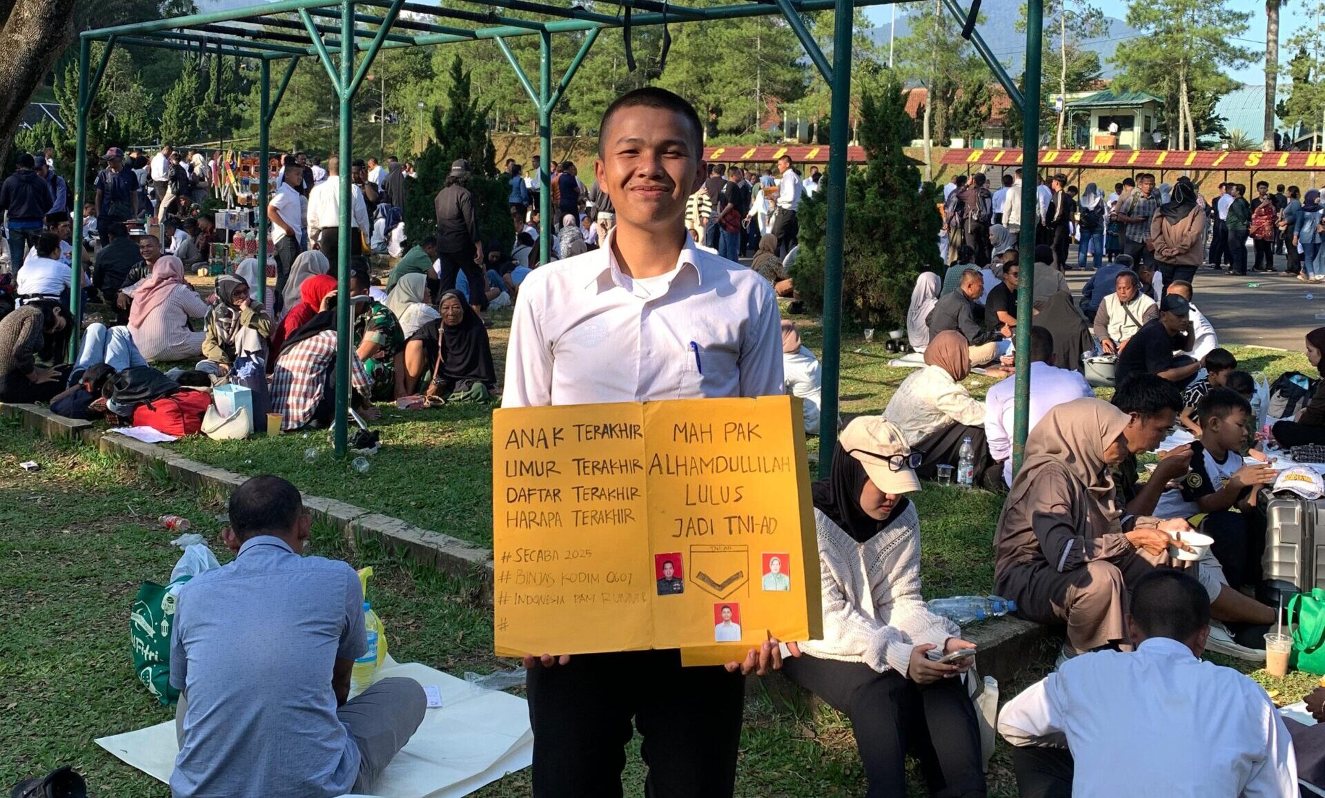Dua peserta binaan program Pembinaan Jasmani Militer (Binjasmil) dinyatakan lulus seleksi dan diterima mengikuti Pendidikan Sekolah Calon Bintara (Secaba) TNI AD Gelombang 2 Tahun Anggaran 2025