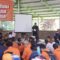 Para relawan kebencanaan saat menyimak sambutan Bupati Sukabumi, Asep Japar di BMC Kecamatan Kadudampit.