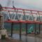 Kondisi Jembatan Bojongkopo saat tengah diperbaiki.(Foto: Nandi/Radar Sukabumi)
