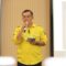 SAMBUTAN : Sekretaris Dinas Kesehatan Kabupaten Sukabumi, Andi Rahman, saat memberikan sambutan pada program Keluarga Sigap yang diselenggarakan di wilayah Kota Sukabumi.