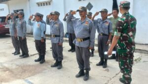 Linmas Cikembar Siap Harumkan Nama Kecamatan di Ajang Baris-Berbaris
