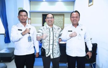 KUNJUNGAN: Kepala Lapas Kelas IIB Sukabumi, Budi Hardiono melakukan kunjungan kerja ke Kantor Dinas Perhubungan (Dishub) Kota Sukabumi, belum lama ini.