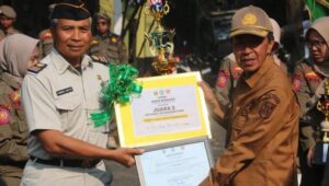 Satlinmas Desa Cijurey Raih Juara 2 Lomba PBB Virtual Tingkat Kabupaten Sukabumi