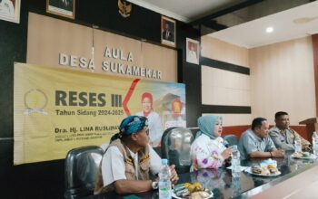 Anggota DPRD Provinsi Jawa Barat dari Fraksi Gerindra, Dra. Hj. Lina Ruslinawati, kembali menggelar Reses ke-III Tahun Sidang 2024–2025 di Aula Desa Sukamekar, Kecamatan Sukaraja, Kabupaten Sukabumi, Selasa (29/07/2025).