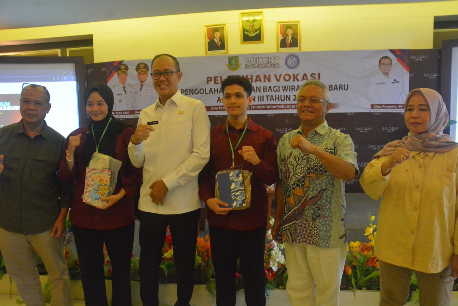 Sebanyak 50 wirausahawan baru di Kota Sukabumi mengikuti Pelatihan Vokasi Pengolahan Pangan Angkatan III yang diselenggarakan oleh Dinas Koperasi