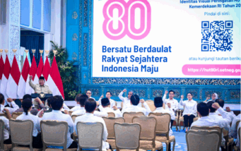 Saat peresmian logo dan tema HUT ke-80 Kemerdekaan Republik Indonesia. (foto: Ist/ BPMI Setpres)