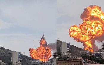 Rudal Israel hantam Yaman (Foto: Al-Jazeera)