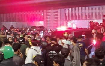 Suasana terkini depan Mako Brimob, Kwitang. (Ahmad Satryo)