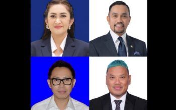 Kolase Ahmad Sahroni dan Nafa Urbach dari Partai Nasdem serta Eko Patrio dan Uya Kuya dari Partai Amanat Nasional (PAN). (Foto: Wikipedia)