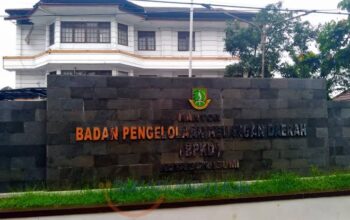 Kondisi Kantor BPKPD Kota Sukabumi saat keadaan lenggang, belum lama ini.