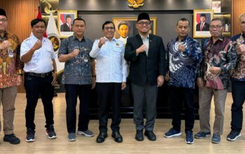 AUDENSI: Jajaran Pengurus PWI Pusat bersama Wakil Kepala BP Haji. (foto: Istimewa)