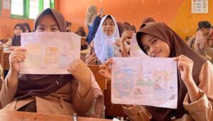 Tim KKN-T IPB University Kenalkan Siswa SDN Caringin Ilmu Meteorologi, Lewat Pengamatan Cuaca Secara Langsung