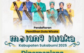 Flyer pendaftaran ajang Pemilihan Duta Wisata Mojang Jajaka Kabupaten Sukabumi 2025.(Foto: UNTUK/Radar Sukabumi)