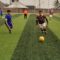 BERLAGA : DKUKM Kabupaten Sukabumi saat bertanding dengan Kemenag Kabupaten Sukabumi di Lapang Mini Soccer Gelanggan, Kecamatan Cisaat.