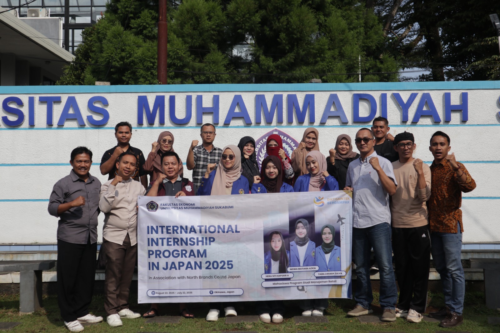 Universitas Muhammadiyah Sukabumi (UMMI) secara resmi melepas tiga mahasiswa terpilih yang akan mengikuti International Internship Program in Japan 2025. Acara pelepasan berlangsung di ruang rapat A4, Jumat (22/8),