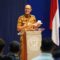 SAMBUTAN: Wali Kota Sukabumi, Ayep Zaki, menghadiri sosialisasi program magang kerja bagi mahasiswa ke Taiwan selama satu tahun yang digelar Disnaker Kota Sukabumi di Aula Politeknik Sukabumi, Senin (25/8).