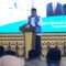 SAMBUTAN : Bupati Sukabumi, Asep Japar saat saat memberikan sambutan.