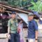 Plt Kadis Perkim Herdiawan Waryadi saat meninjau rumah Etin di Desa Loji, Kecamatan Simpenan,