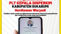 Pesan Palsu Minta Uang, Plt Kadis Perkim Sukabumi: Itu Bukan Saya!