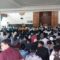 Suasana doa bersama di masjid agung Palabuhanratu, Kabupaten Sukabumi