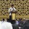 Bupati Asep Japar saat menghadiri tasyakur bin ni’mah memperingati Hari Jadi Kabupaten Sukabumi (HJKS) ke-155 tahun 2025 yang dirangkaikan dengan Maulid Nabi Muhammad SAW di Pondok Modern Assalam Putri Warungkiara, Selasa (9/9/2025).