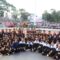 SEMARAK: Peringatan Hari Olahraga Nasional (Haornas) ke-42 di Lapang Merdeka Kota Sukabumi, berlangsung semarak, Rabu (10/9),