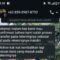 TANGKAPAN LAYAR: Tangkapan layar pesan yang dikirim terduga pelaku penipuan.