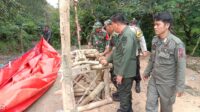 Penampakan Tim Gabungan Gerebek Tambang Emas Ilegal di Hutan Waluran, Penambang Kabur
