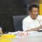 Kepala DKUKM Kabupaten Sukabumi, Sigit Widarmadi, saat memberikan sambutan pada Koperasi Desa/Kelurahan Merah Putih yang dipimpin langsung Sekda Kabupaten Sukabumi, Ade Suryaman, di Aula DKUKM Kabupaten Sukabumi, belum lama ini.