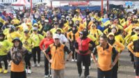 Senam Gurilaps dan Jalan Santai Warnai Perayaan HJKS ke-155 di Palabuhanratu
