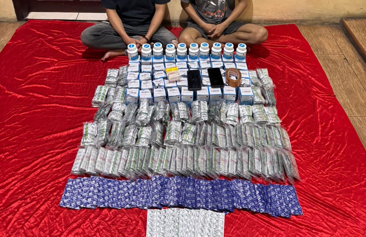 DIAMANKAN : Ribuan butir obat saat diamankan petugas Sat Narkoba Polres Sukabumi, Kota.