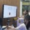 BIOMETRIK: Ketua Tim Monitoring & Evaluasi Penyelenggara Jaringan dan Jasa serta Perlindungan Pengguna Kementrian Komunikasi dan Digital Republik Indonesia, Sumini (duduk), Direktur Jenderal Ekosistem Digital Kementerian Komunikasi dan Digital Republik Indonesia, Edwin Hidayat Abdullah (tengah), Direktur & Chief Regulatory Officer XLSMART, Merza Fachys (kiri belakang) dan Direktur Eksekutif ATSI, Marwan O.Baasir (kanan belakang) melakukan pengetesan implementasi registrasi kartu SIM XLSMART (XL, AXIS dan SMARTFREN) dengan menggunakan teknologi biometrik pengenalan wajah di XL Center XLSMART Tower, Jakarta, Selasa (29/9).