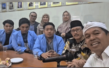 Gubernur Jabar Dedi Mulyadi mendatangi kampus Unisba, Bandung. (foto: Ist/ Humas Pemprov Jabar)