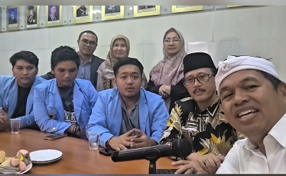 Gubernur Jabar Dedi Mulyadi mendatangi kampus Unisba, Bandung. (foto: Ist/ Humas Pemprov Jabar)