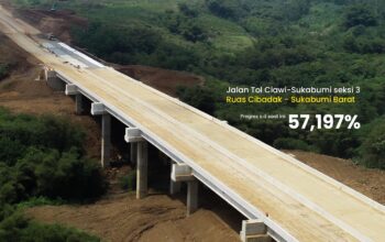 Pembangunan Jalan Tol Bogor–Ciawi–Sukabumi (Bocimi) Seksi III yang menghubungkan Cibadak–Sukabumi Barat dengan Exit Tol Cibolang kini telah mencapai progres 57,197 persen.