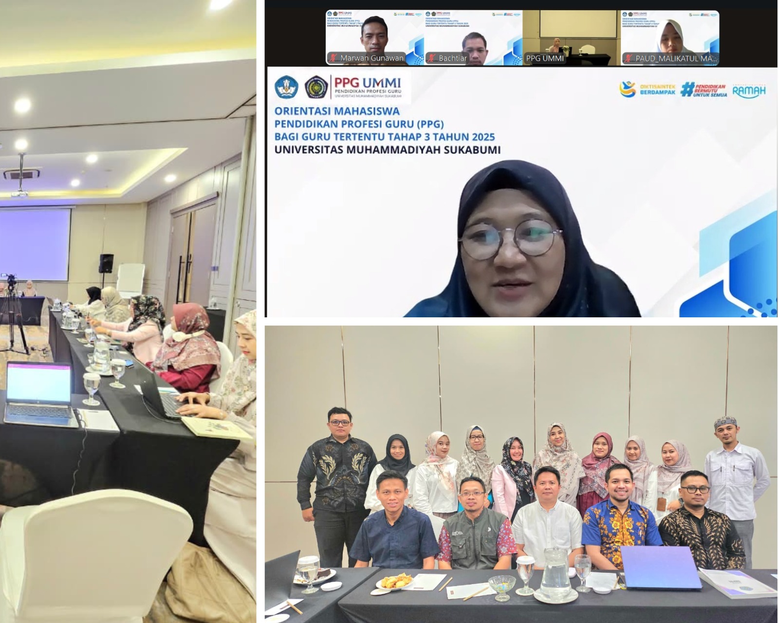 Universitas Muhammadiyah Sukabumi (UMMI) sukses menggelar kegiatan orientasi bagi mahasiswa Pendidikan Profesi Guru (PPG) skema Guru Tertentu Tahap 3 pada Jumat, 29 September 2025.