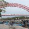 TERPASANG: Lantai jembatan Sodongkopo, Pangandaran. (foto: Ist)