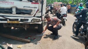 Kronologis Truk Trailer Rem Blong di Cibadak 