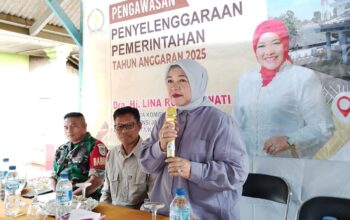 Anggota  DPRD Provinsi Jawa Barat Fraksi Gerindra, Lina Ruslinawati, melaksanakan kegiatan pengawasan terhadap penyelenggaraan pemerintahan tahun anggaran 2025 di Desa Cimanggu, Kecamatan Cicantayan, Kabupaten Sukabumi, Minggu (26/10).