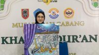 Kisah Inspiratif Salwa Sadiah dari Nusa Putra University di MTQMN 2025, Torehkan Makna Lewat Goresan