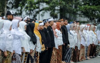 MUTASI: Ratusan Kepala SMAN, SMKN dan SLBN se-Jabar. (foto: Ist)