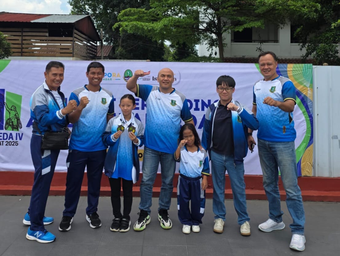 BERPRESTASI: Kontingen Kota Sukabumi berhasil menorehkan prestasi membanggakan pada ajang Peparpeda tingkat Jawa Barat 2025.